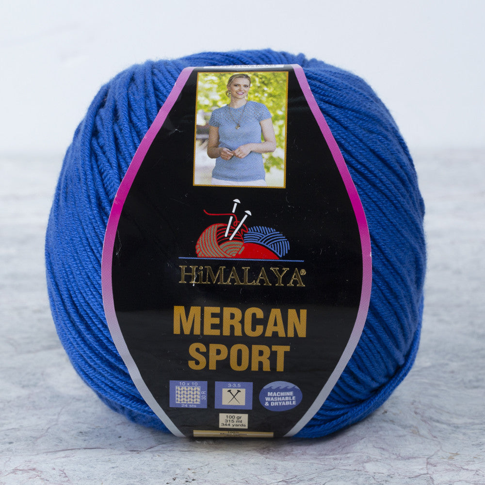 Himalaya Mercan Sport Saks Mavi El Örgü İpi - 101-29