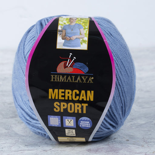 Himalaya Mercan Sport Mavi El Örgü İpi - 101-43