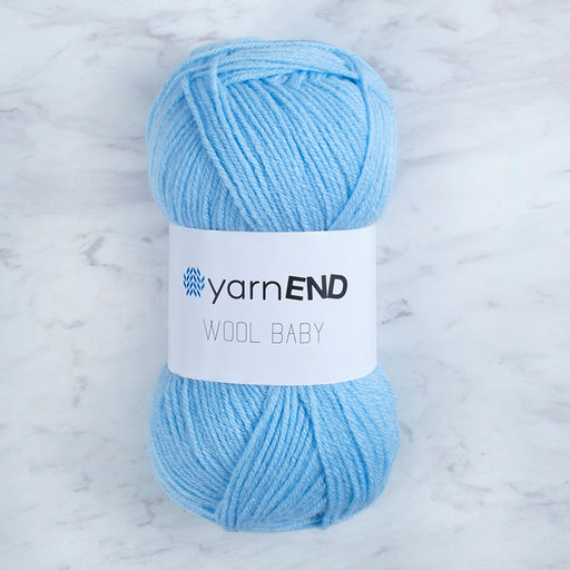 Yarnend Wool Baby 5'li Paket Bebe Mavi El Örgü İpi - 987