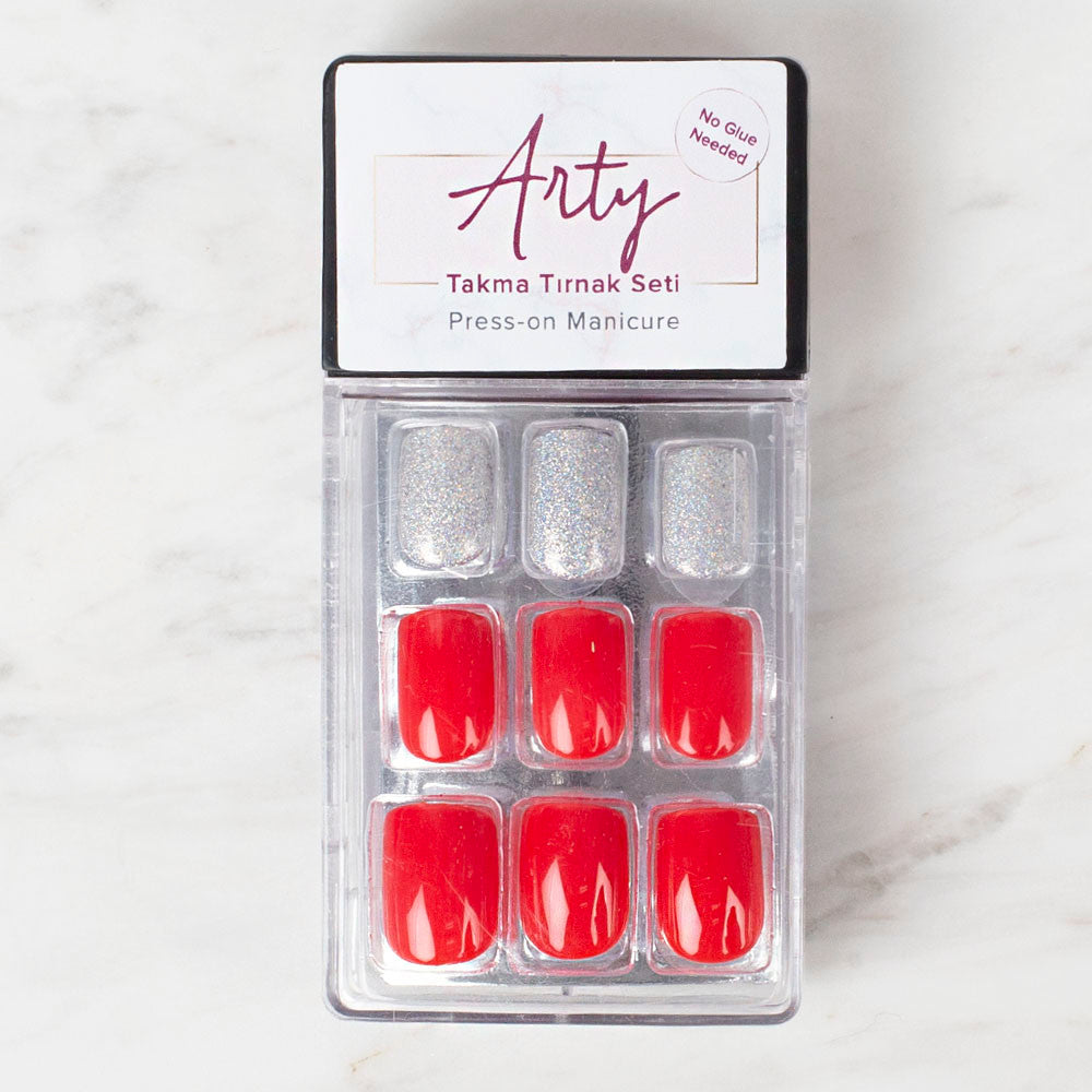Arty Takma Tırnak Seti \ Gümüş Simli