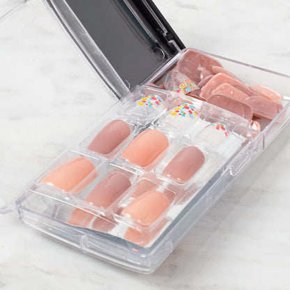 Arty Takma Tırnak Seti \ Şeffaf Renkli Balon Helezon