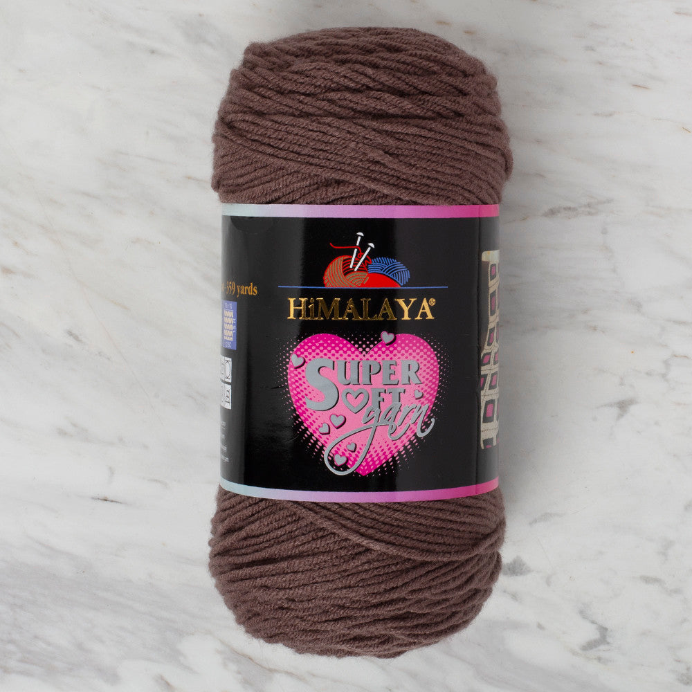 Himalaya Süper Soft Yarn 200 Gr Kahverengi El Örgü İpi - 80818