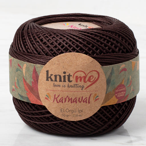 Knit Me Karnaval Koyu Kahverengi El Örgü İpi - 00811