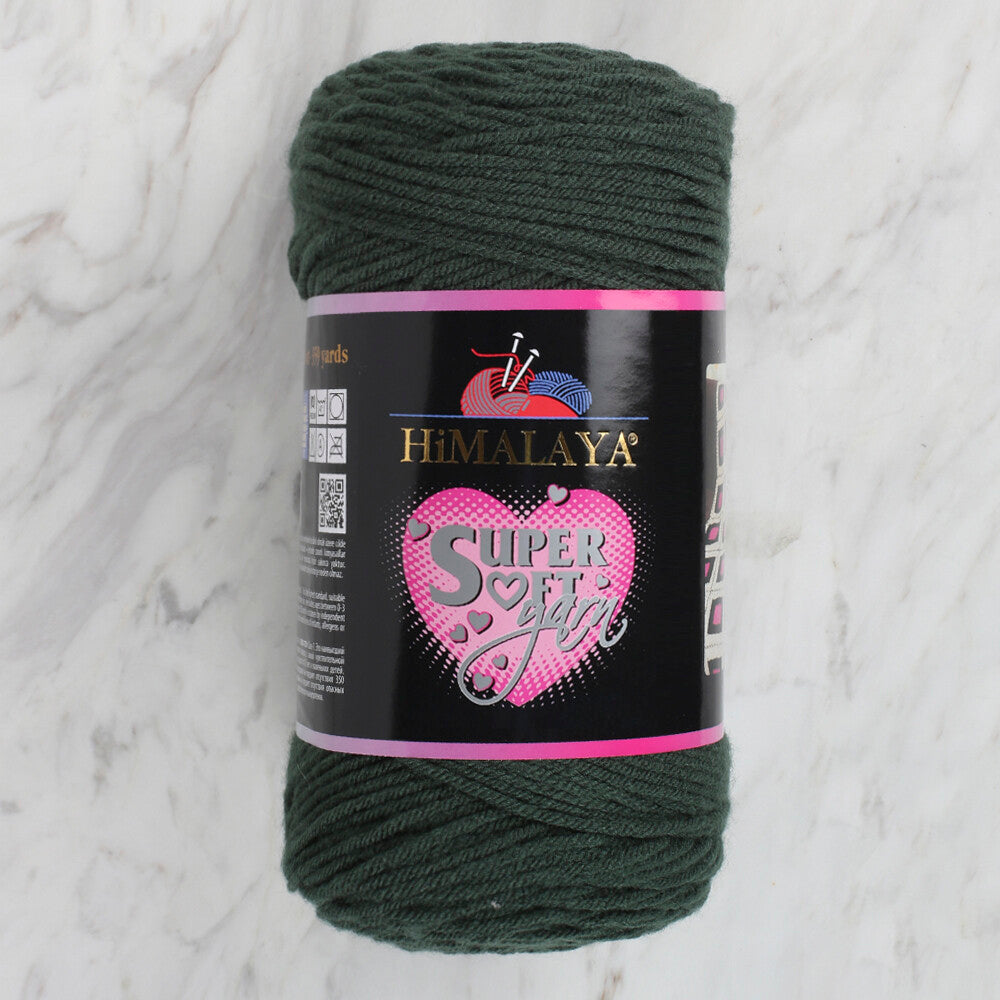 Himalaya Süper Soft Yarn 200 Gr Koyu Yeşil El Örgü İpi - 80852
