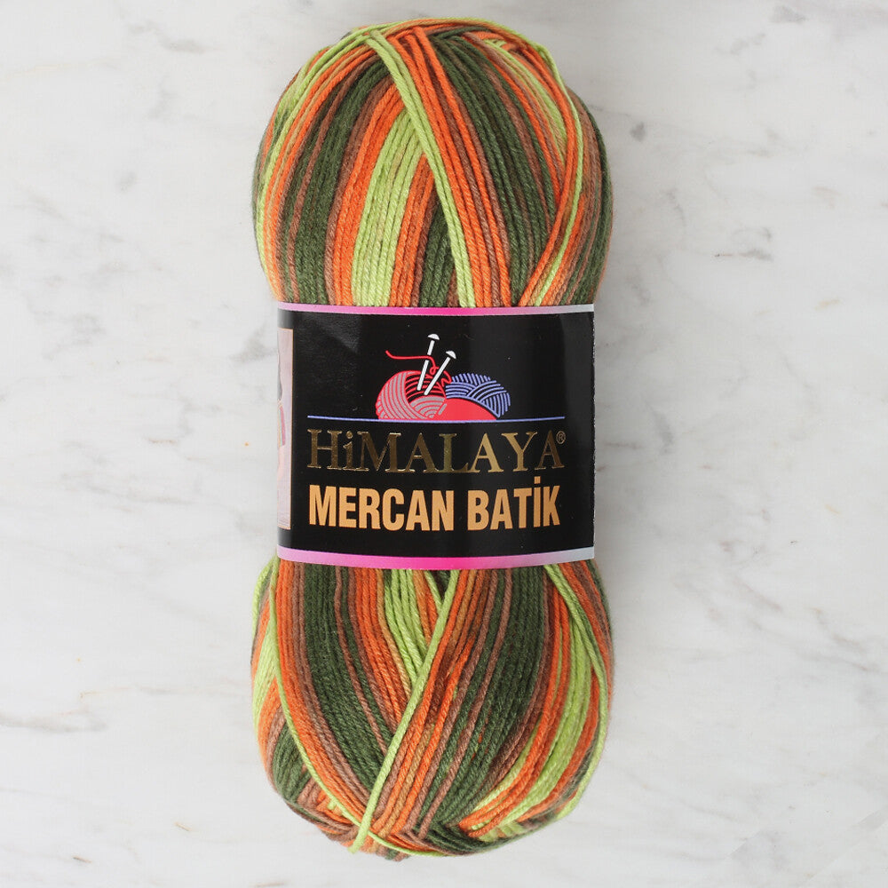 Himalaya Mercan Batik Ebruli El Örgü İpi - 59519