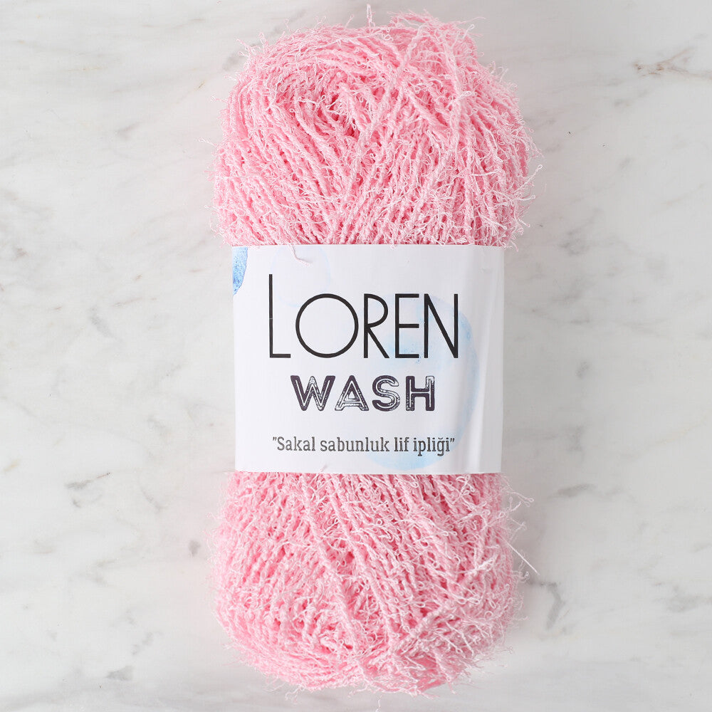 Loren Wash Bebe Pembe El Örgü İpi - R094