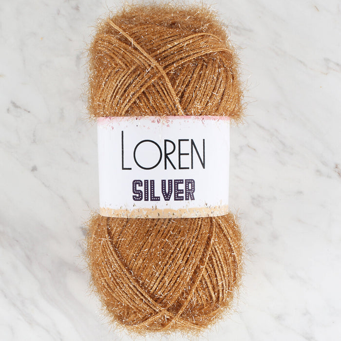 Loren Silver Kahverengi El Örgü İpi - RS0054