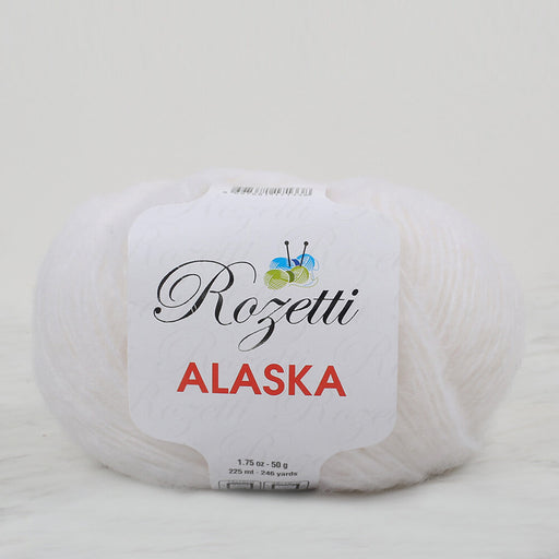 Rozetti Alaska Beyaz El Örgü İpi - 231-01