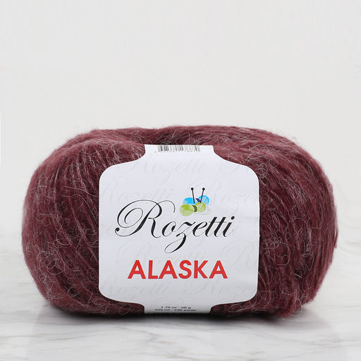 Rozetti Alaska Kırçıllı Bordo El Örgü İpi - 231-26