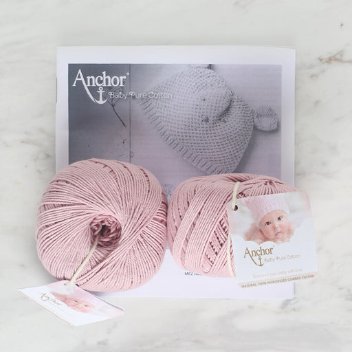 Anchor Baby Pure Cotton Bere-Patik Kiti Pudra Pembe - A28B001-00001