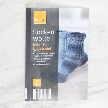 Socken Wolle 4'lü Yumak Ebruli Çorap Örgü İpi