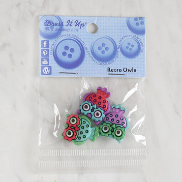 Dress It Up Baykuş Dekoratif Düğme - 7673