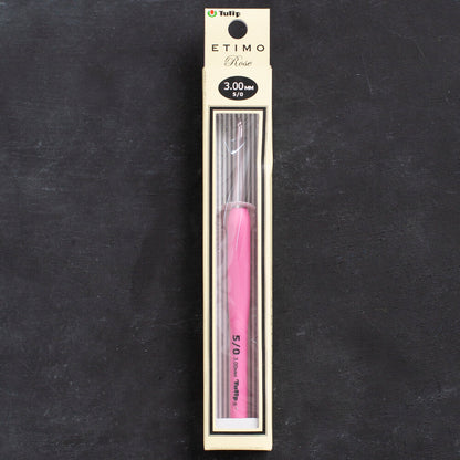Tulip Etimo Rose 3 mm 14 cm Pembe Yumuşak Saplı Yün Tığ - TER-06e