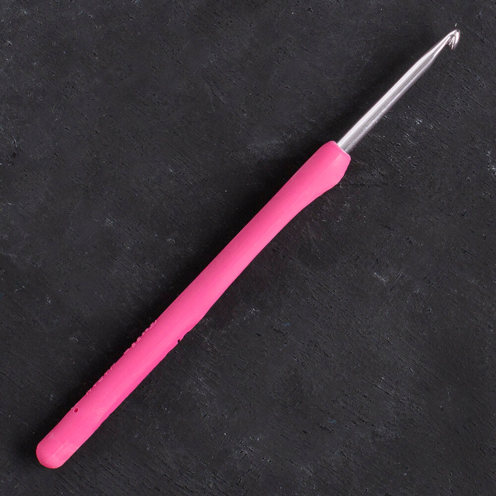 Tulip Etimo Rose 3.5 mm 14 cm Pembe Yumuşak Saplı Yün Tığ - TER-07e