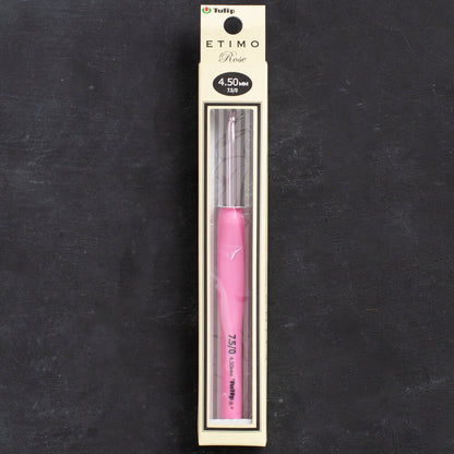 Tulip Etimo Rose 4.5 mm 14 cm Pembe Yumuşak Saplı Yün Tığ - TER-09e