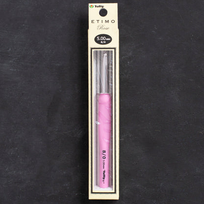 Tulip Etimo Rose 5 mm 14 cm Pembe Yumuşak Saplı Yün Tığ - TER-10e