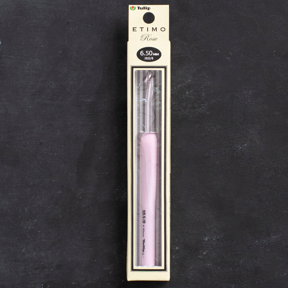 Tulip Etimo Rose 6.5 mm 14 cm Pembe Yumuşak Saplı Yün Tığ - TER-14e