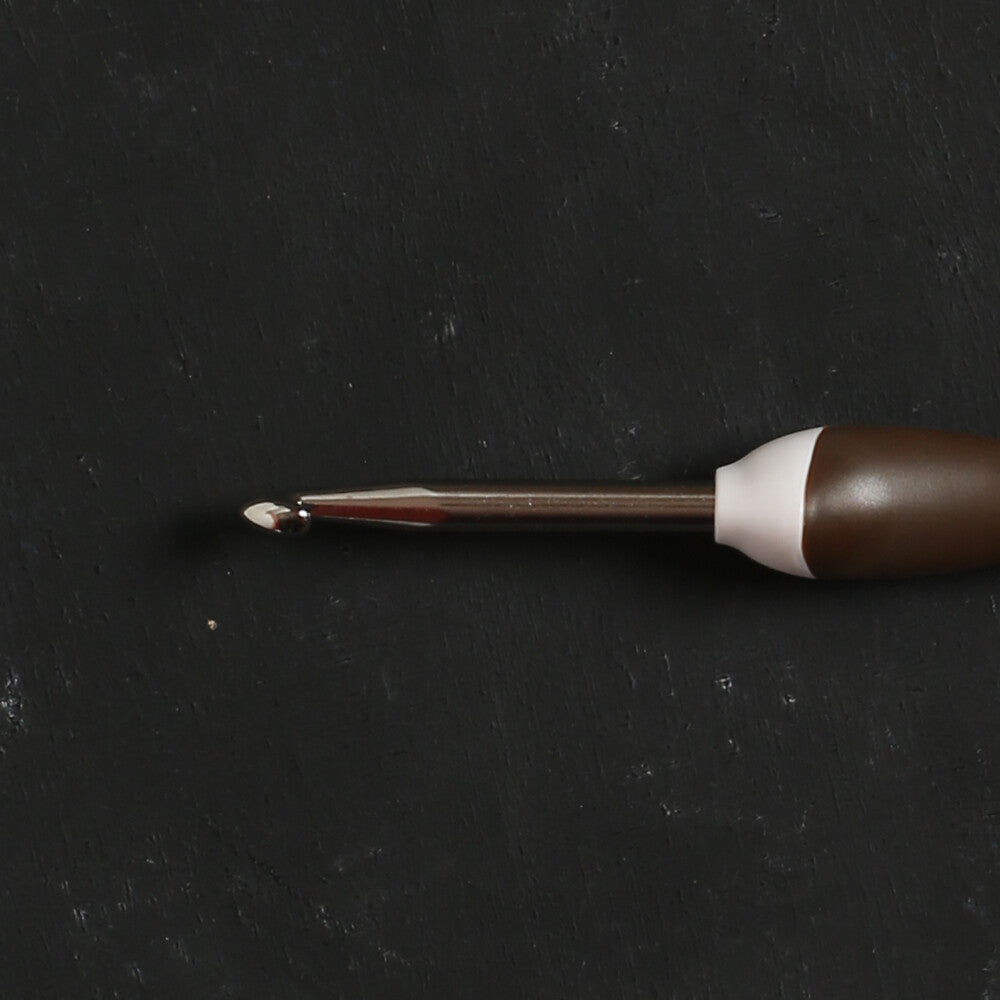 Addi Swing Maxi 5 Mm 17 Cm Kahverengi Ergonomik Yün Tığ - 141-7