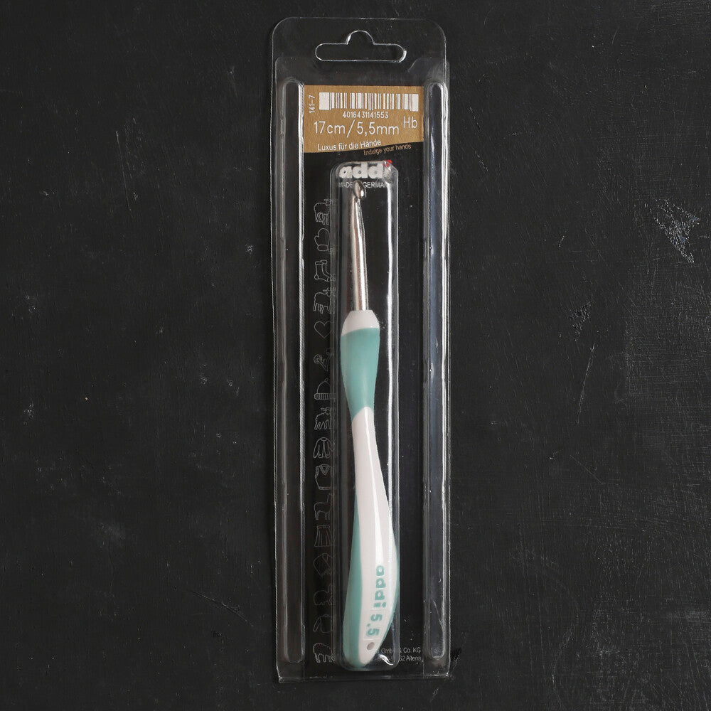 Addi Swing Maxi 5,5 Mm 17 Cm Açık Mavi Ergonomik Yün Tığ - 141-7