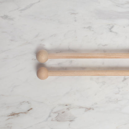 Loren 30 cm 1 Çift Ahşap Çubuk Başlıklı