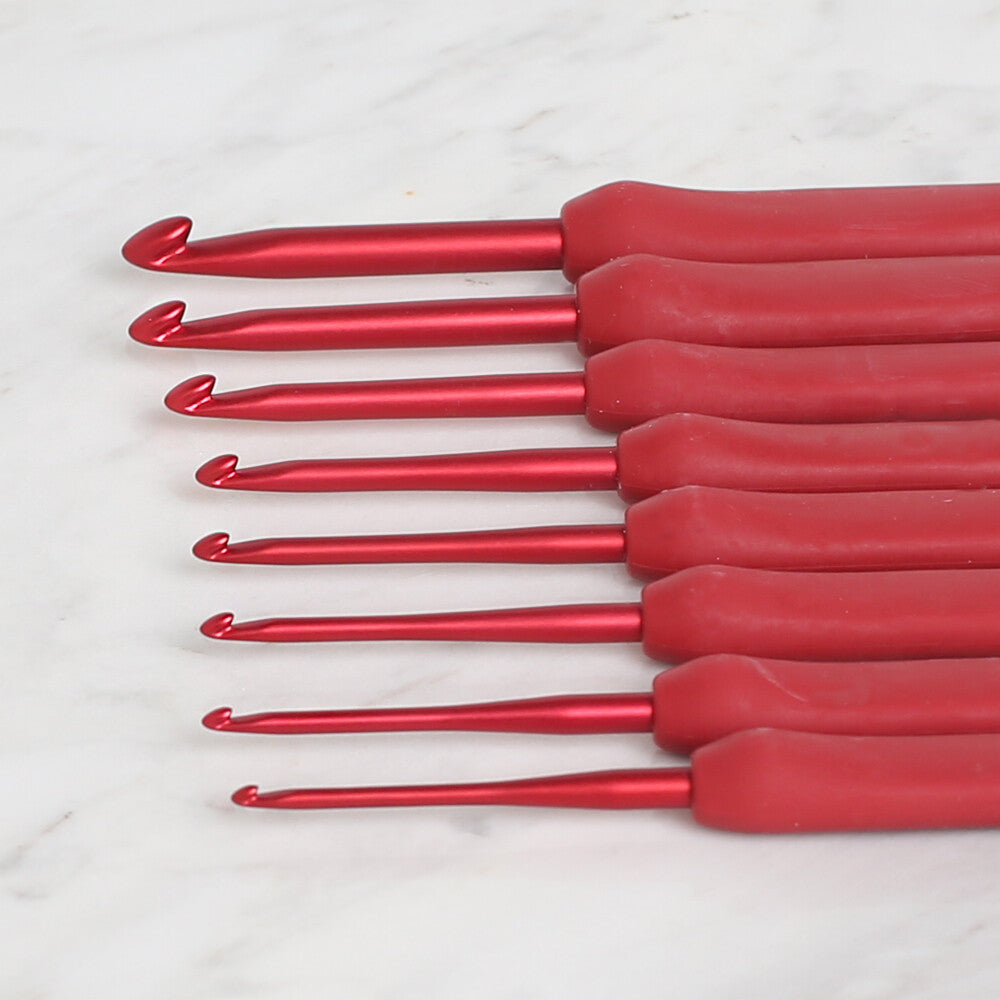 Tulip Etimo Red Kırmızı Yün Tığ Seti 