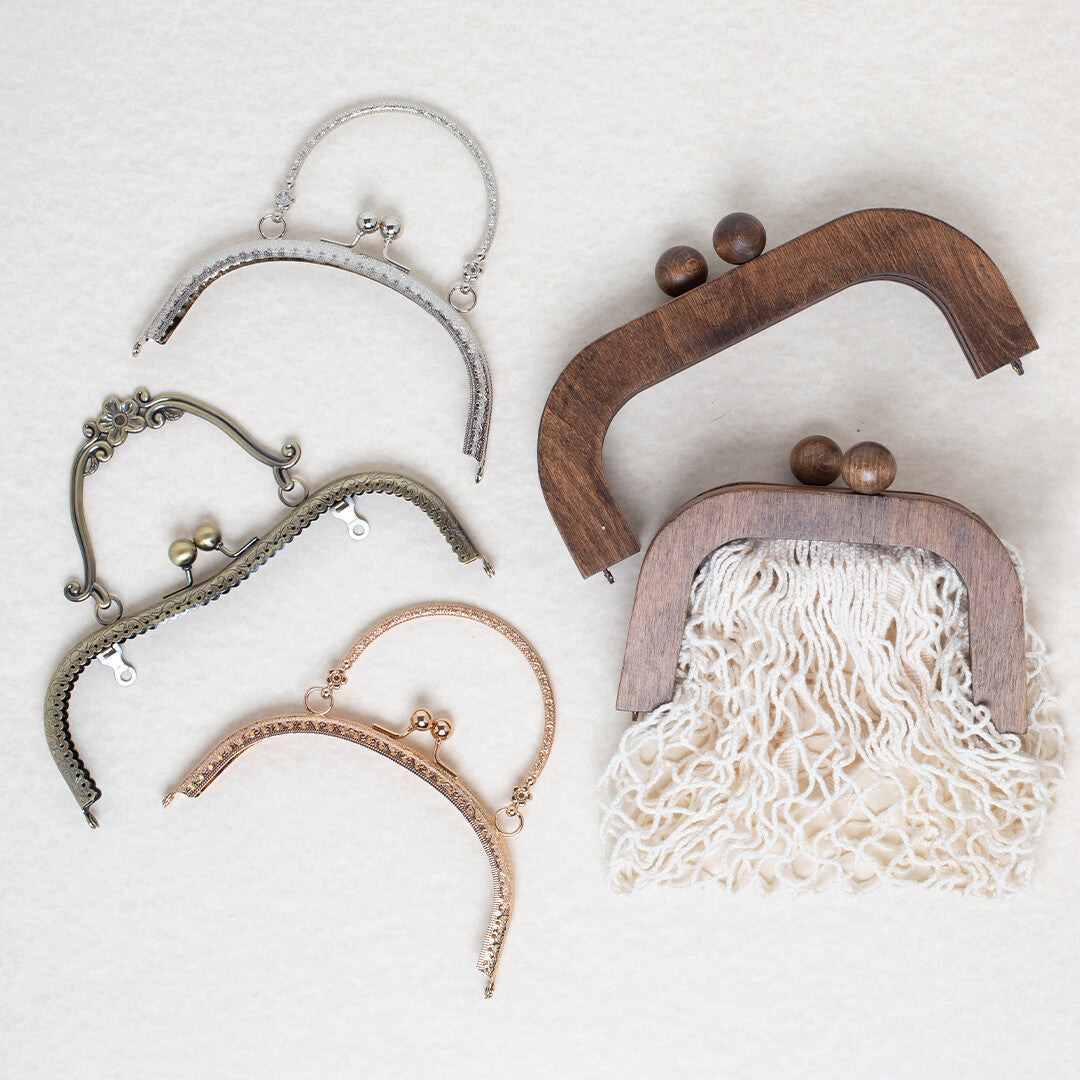 Loren Ahşap Çanta Klipsi 21.5 CM Siyah