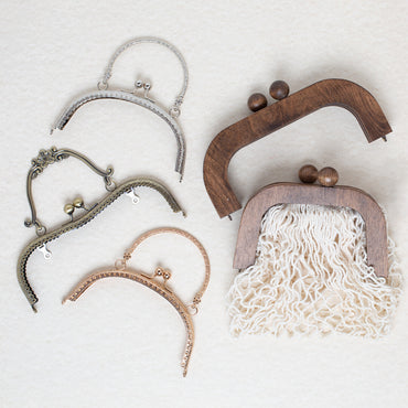 Loren Ahşap Çanta Klipsi 21.5 CM Siyah