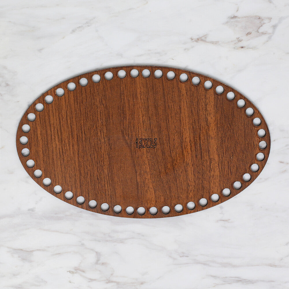 Loren Ahşap Taban Küçük Boy Oval  25X15 CM