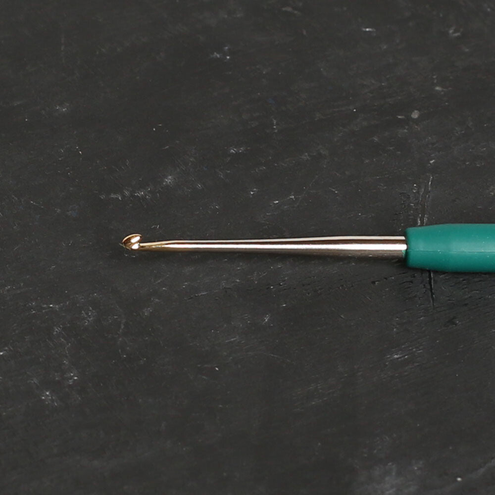 Tulip No:6 1,40 mm 14 cm Yeşil Silikon Yumuşak Saplı Dantel Tığ - T-9GE