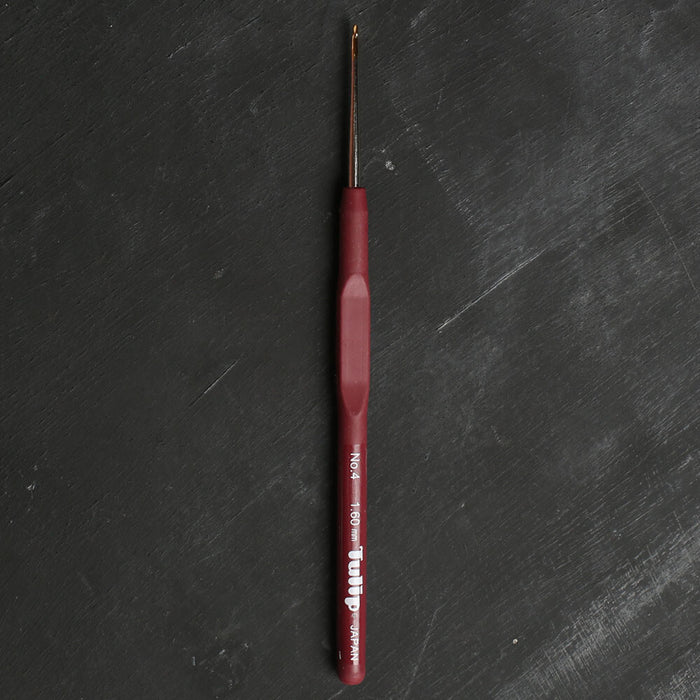 Tulip No:4 1,60 mm 14 cm Kahverengi Silikon Yumuşak Saplı Dantel Tığ - T-9GE