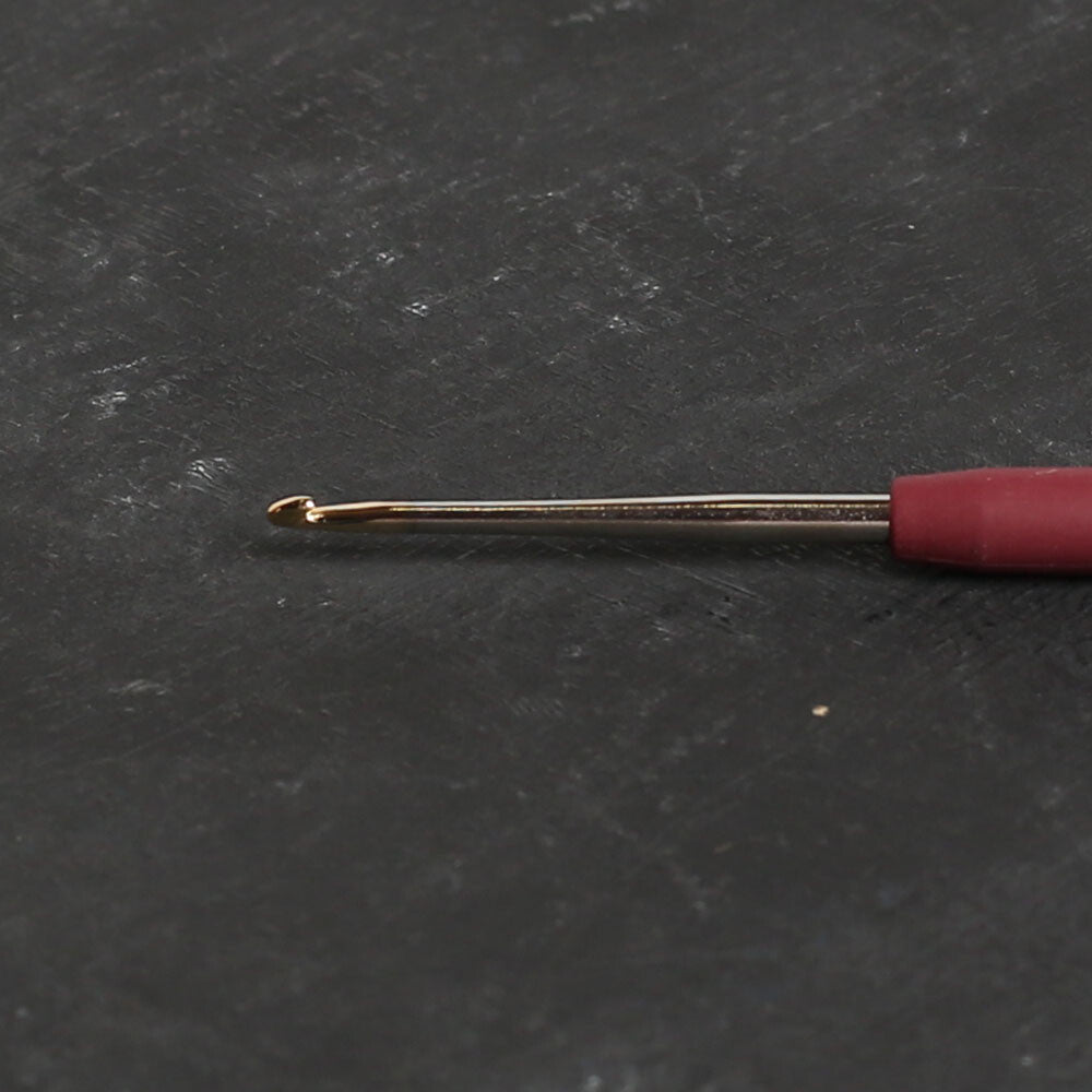 Tulip No:3 1,70 mm 14 cm Kahverengi Silikon Yumuşak Saplı Dantel Tığ - T-9GE