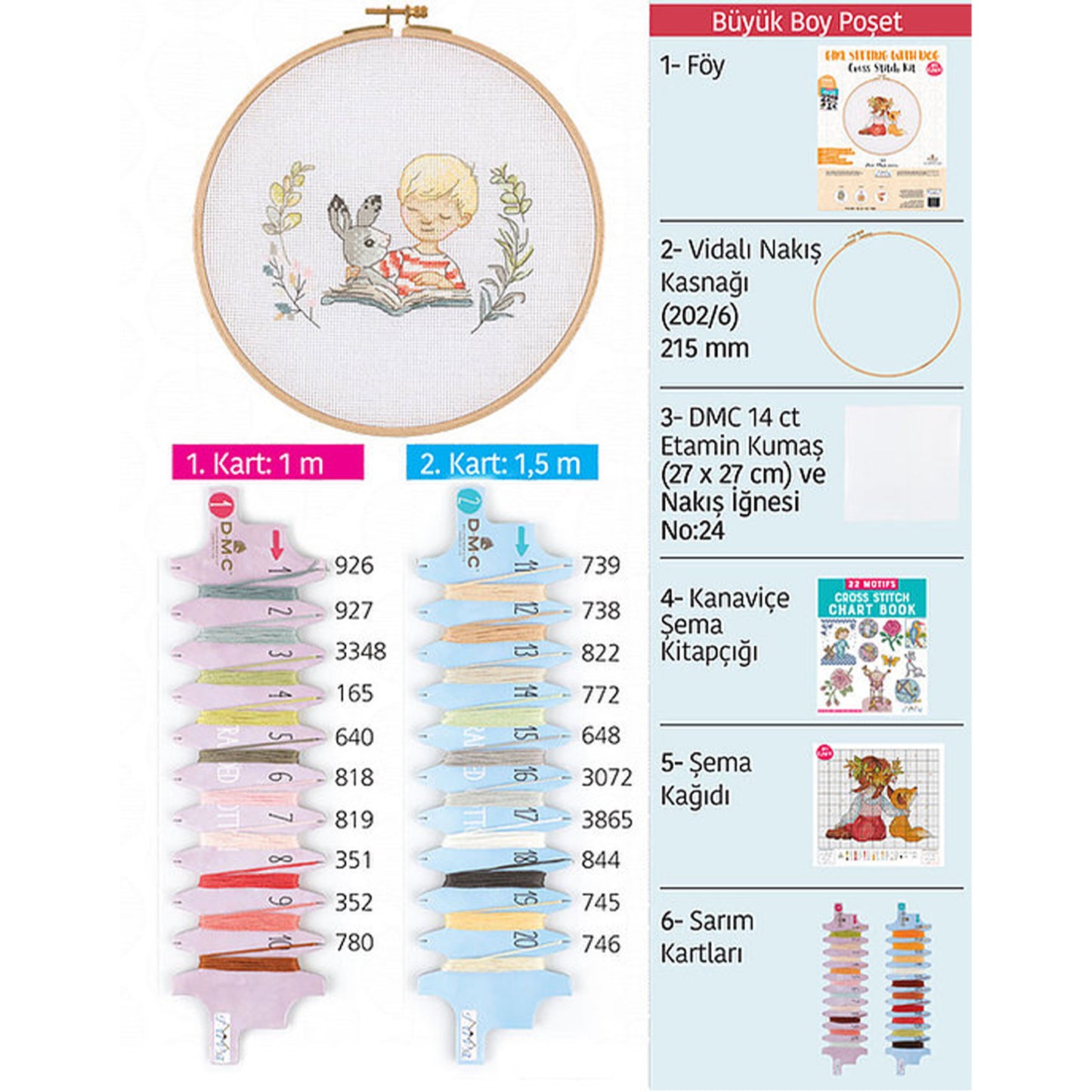 Tuva Kanaviçe Etamin Kiti - E2301