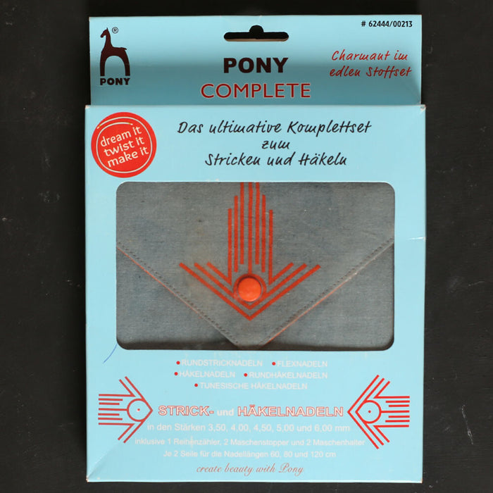 Pony Complete Gri Çantalı Şiş Ve Tığ Seti - 62444/00213