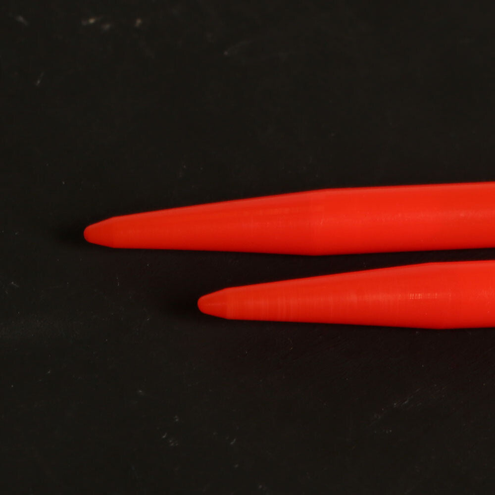 Pony Pearl  8 mm 35 cm Neon Turuncu Plastik Şiş - 33636