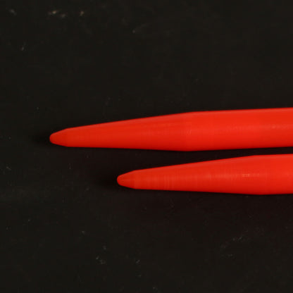 Pony Pearl  8 mm 35 cm Neon Turuncu Plastik Şiş - 33636