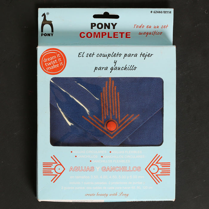 Pony Complete Mavi Çantalı Şiş Ve Tığ Seti - 62444/00114