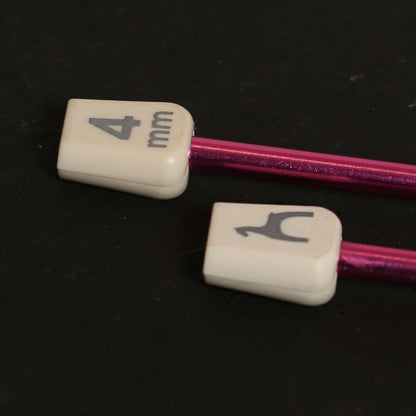 Pony Colour 4 mm 35 cm Fuşya Alüminyum Örgü Şişi - 33709