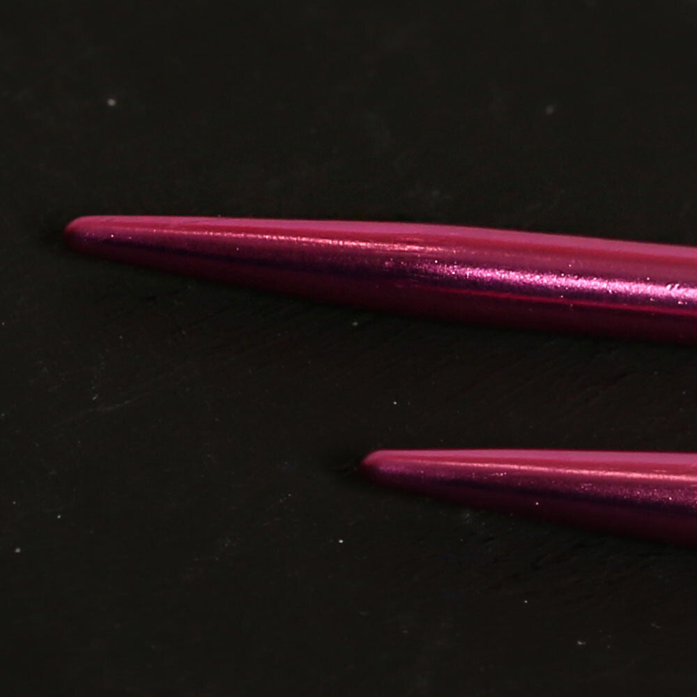 Pony Colour 4 mm 35 cm Fuşya Alüminyum Örgü Şişi - 33709