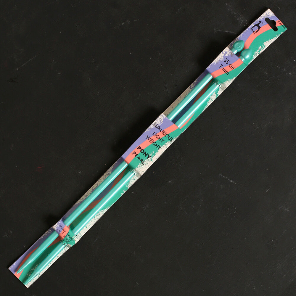 Pony Pearl  7 mm 35 cm Yeşil Plastik Şiş - 33634