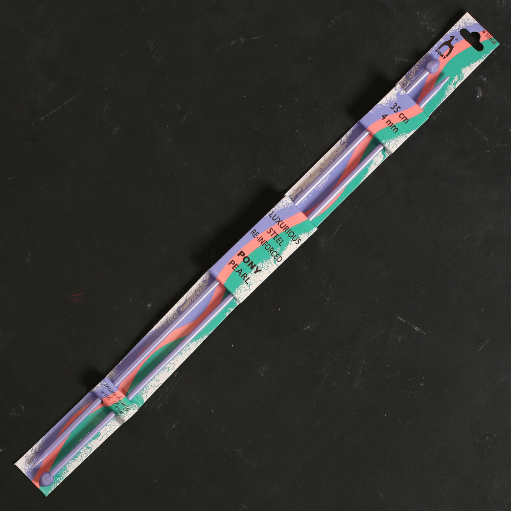 Pony Pearl  4 mm 35 cm Lila Plastik Şiş - 33628