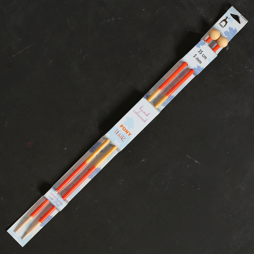 Pony Flair 5 mm 35 cm Akçaağaç Örgü Şişi - 67447