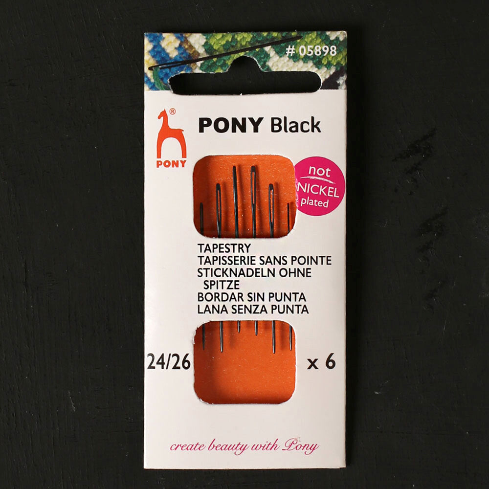 Pony Black Yün İğnesi 24/26 Numara  - 05898