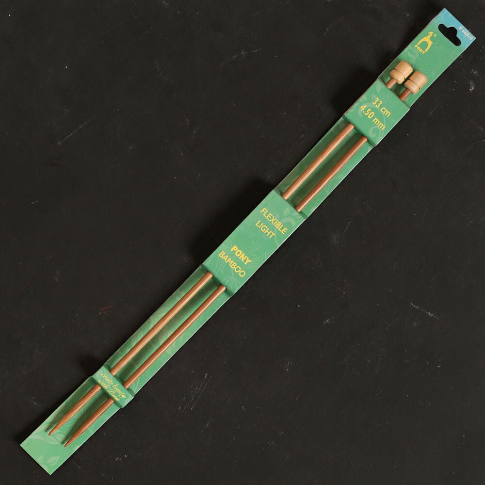 Pony Bamboo 4.5 mm 33 cm Bambu Örgü Şişi - 66810