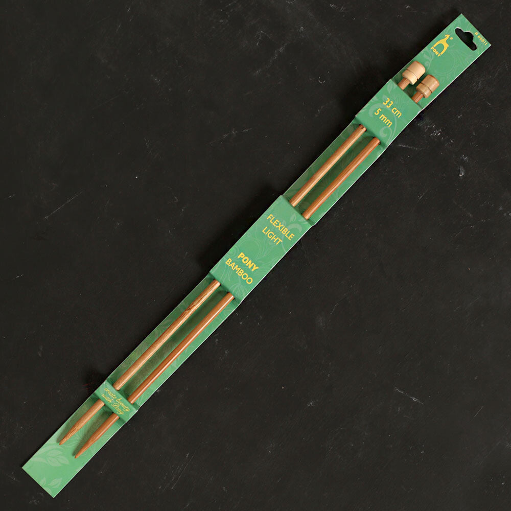 Pony Bamboo 5 mm 33 cm Bambu Örgü Şişi - 66811