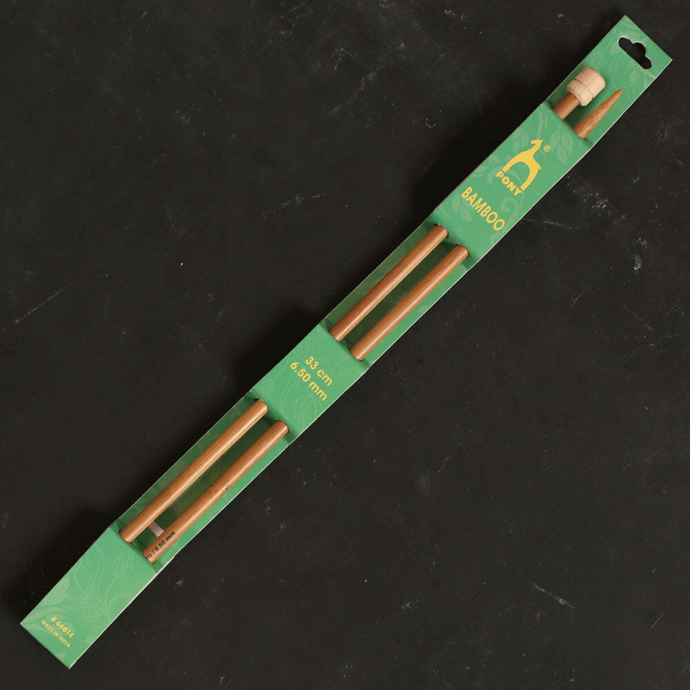 Pony Bamboo 6.5 mm 33 cm Bambu Örgü Şişi - 66814