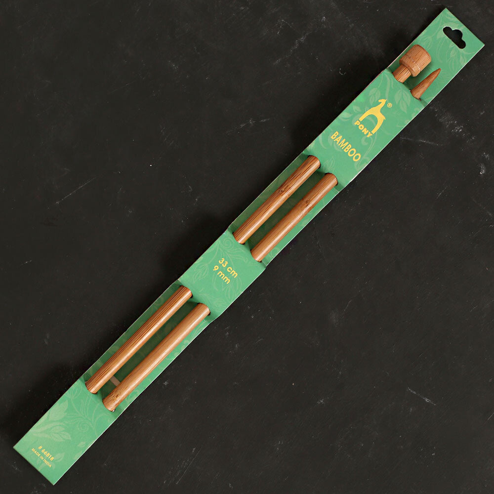 Pony Bamboo 9 mm 33 cm Bambu Örgü Şişi - 66818