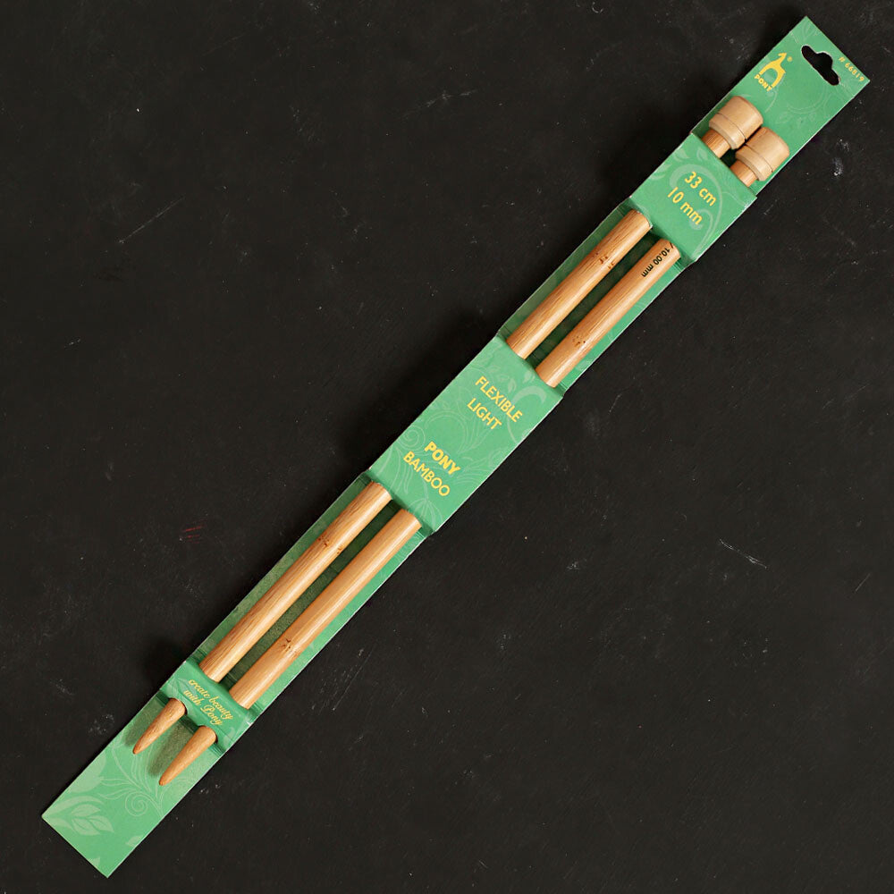 Pony Bamboo 10 mm 33 cm Bambu Örgü Şişi - 66819