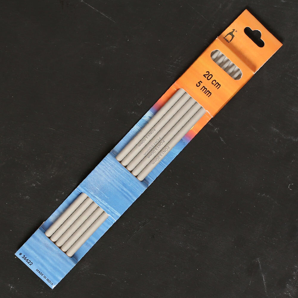 Pony 5'li 5 mm 20 cm Alüminyum Çorap Şişi - 36622