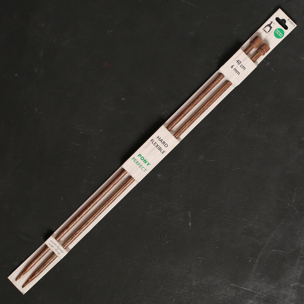 Pony perfect 40 cm 6 mm Ahşap Örgü Şişi - 42013