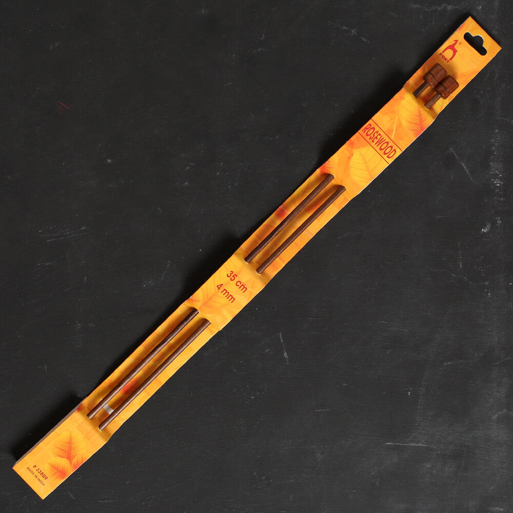 Pony Rosewood 4 mm 35 cm Gül Ağacı Örgü Şişi - 33809